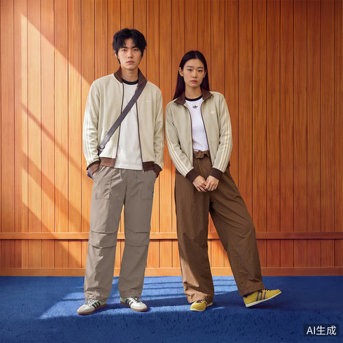 阿迪达斯adidas新款2026秋新款男装华夫格针织外套夹克LD6434