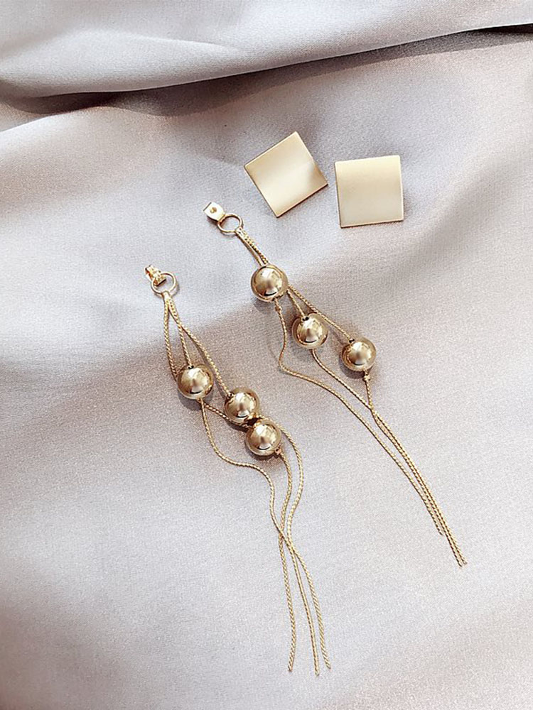 NO ALLERGIES I DO NOT FADE EARRINGS 2023 NEW TRENDY LONG EARRINGS KOREAN TEMPERAMENT VERSATILE STUD EARRINGS FOR WOMEN
