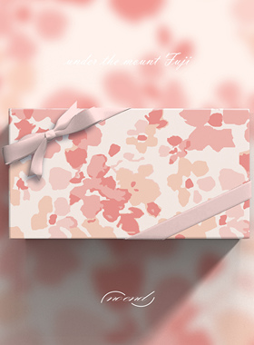 富士山下/樱花情人节少女心送女生七夕生日礼物礼品包装纸书皮纸