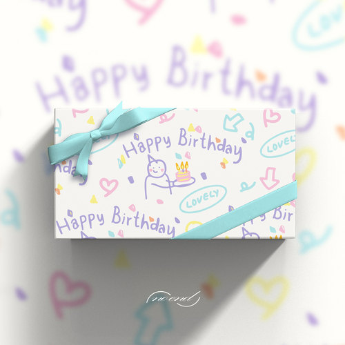 生日祝福情人节可爱少女心手绘