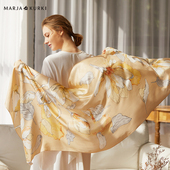 MARJAKURKI玛丽亚古琦法国进口真丝围巾披肩妈妈丝巾女高级感礼盒