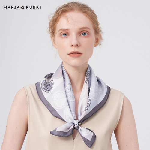 真丝小方巾丝巾女领巾高级感礼盒