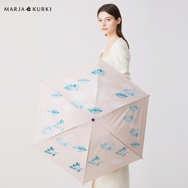 MARJAKURKI玛丽亚古琦轻便小巧手动晴雨两用防晒抗风小清新太阳伞