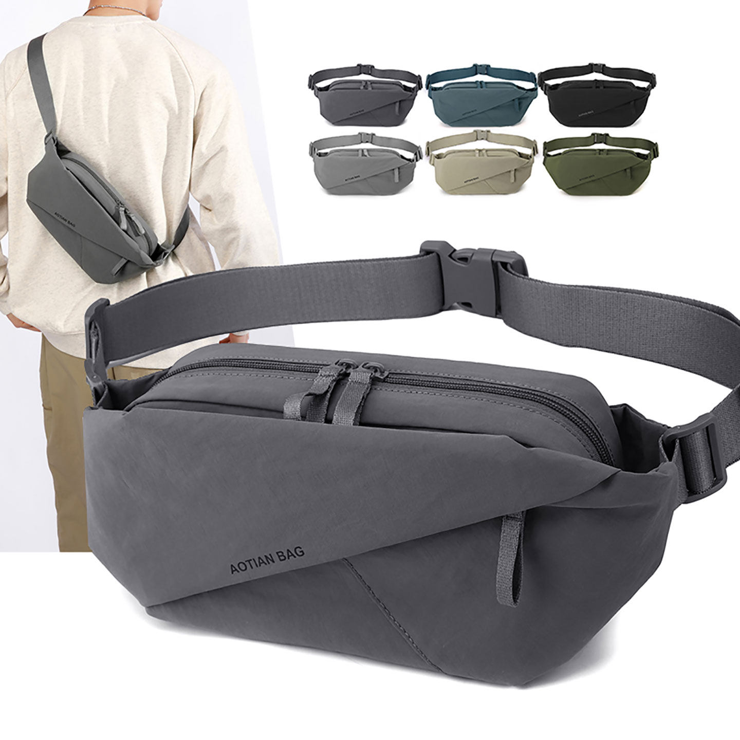 胸包男款斜挎包2026新款轻便运动骑行小背包男士户外旅游手机腰包,箱包皮具/热销女包/男包,男士包袋,淘宝优惠券,粉丝福利购,淘宝优惠卷