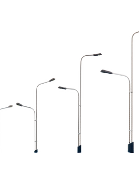发光路灯模型材料金属发光路灯