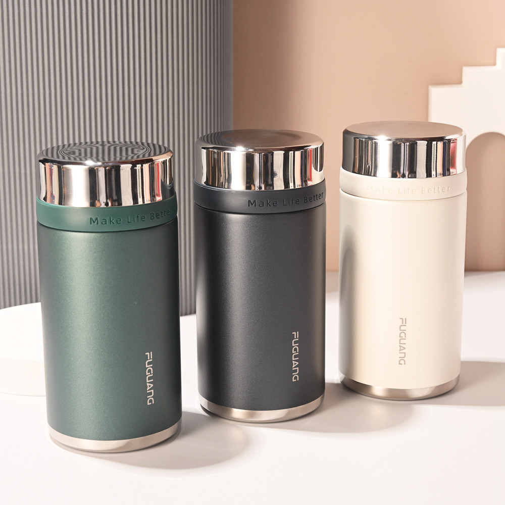 富光不锈钢保温杯学生杯子女士小巧便携水杯办公杯带茶隔泡茶杯子