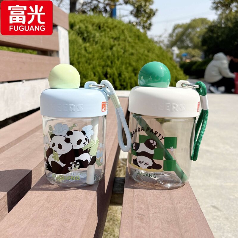 富光太空杯女大容量塑料杯子食品级耐高温防漏男士吸管杯学生水杯