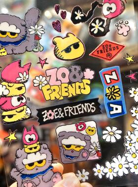 peaceminusone权志龙GD联名zoa/A&NE应援煤气罐猫防水防晒转印贴