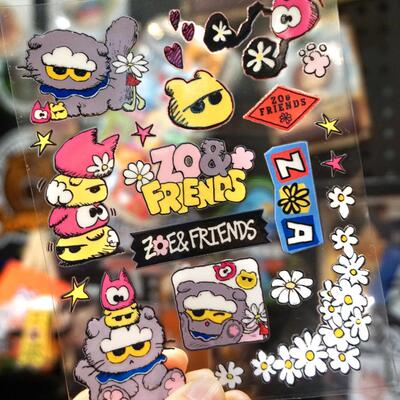 peaceminusone权志龙GD联名zoa/A&NE应援煤气罐猫防水防晒转印贴