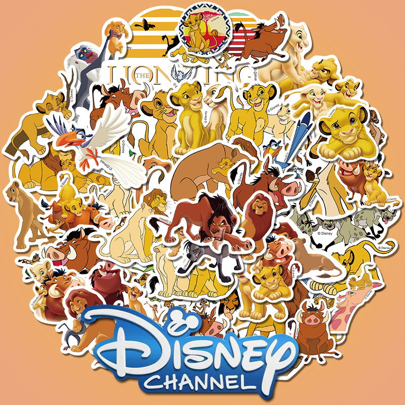 迪士尼正版授权狮子王辛巴涂鸦贴纸笔记本手机电脑ipad水杯防水贴