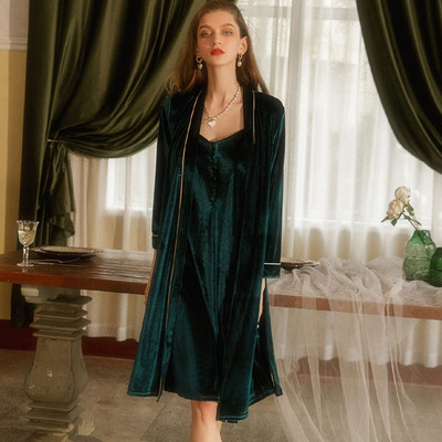 秋冬蕾丝诱惑家居服性感吊带睡裙