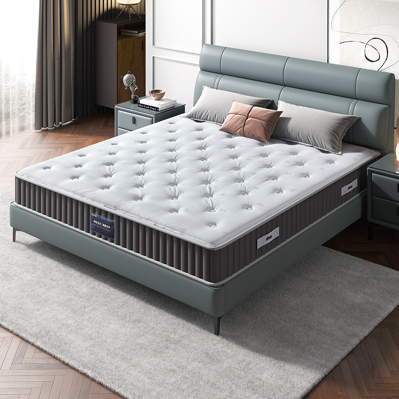 全友家居弹簧乳胶床垫透气面料