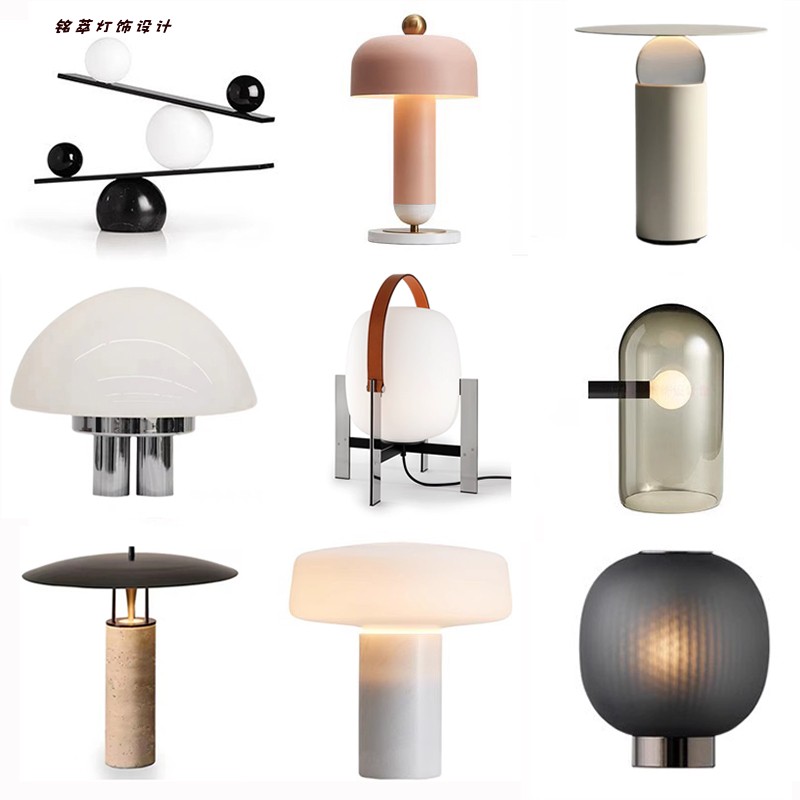 轻奢卧室设计师书桌客厅台灯