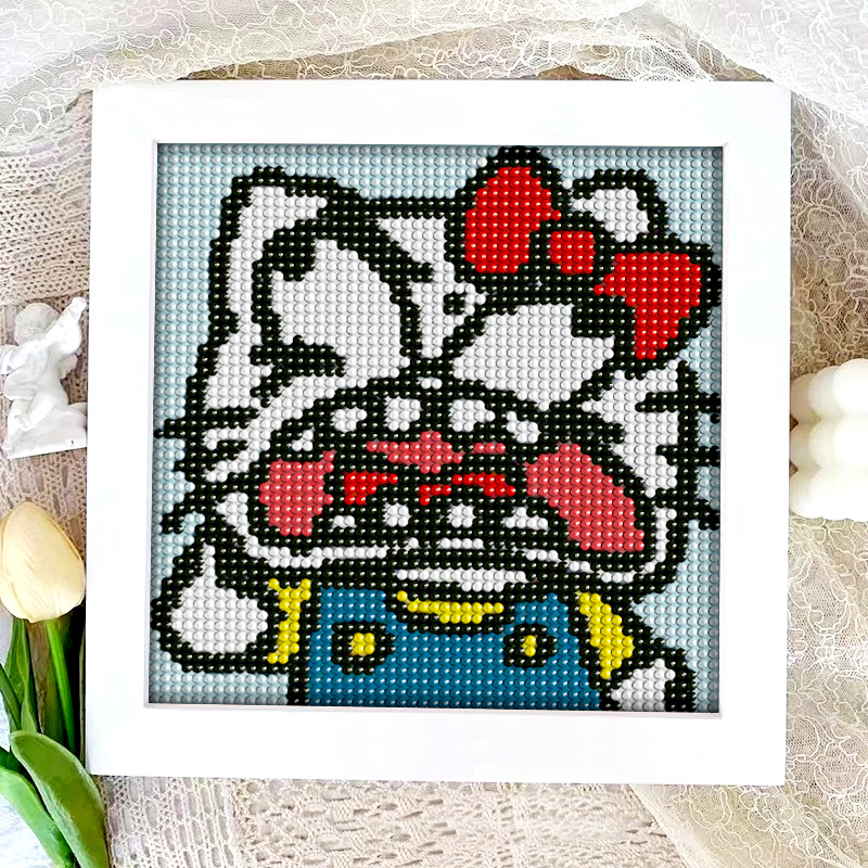 kt钻石画搞怪helloKitty三丽鸥手工diy闺蜜礼物儿童点钻画简单贴