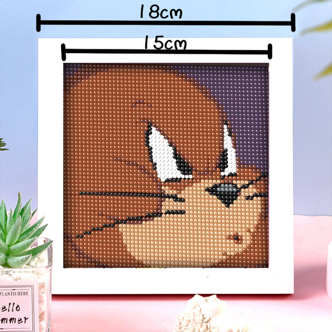 新款猫和老鼠钻石画汤姆杰瑞diy礼物贴钻点钻画可爱满钻爆款网红