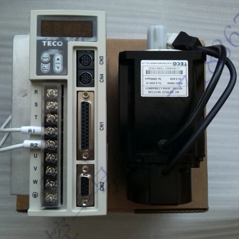 议价全新台湾东元伺服电机750W JSMA-LC08ABK01+驱动器JSDEP-20A