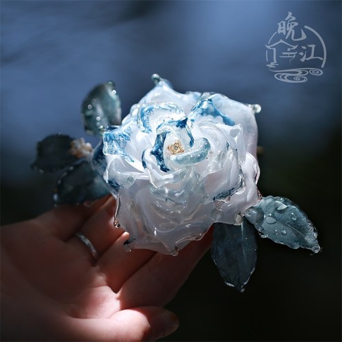 冷藏星空热缩发簪蝶贝步古风