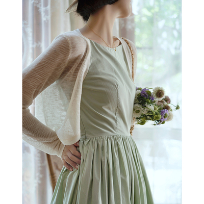 开衫空调衫超薄竹节麻防晒衫