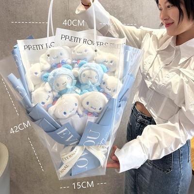 日本品质玉桂狗玩偶花束毛绒公仔送女友闺蜜生日礼物情人节礼物