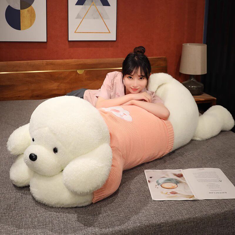 日本品质玩偶睡觉抱女生床上抱着睡觉夹腿娃娃狗狗毛绒Q玩具大号
