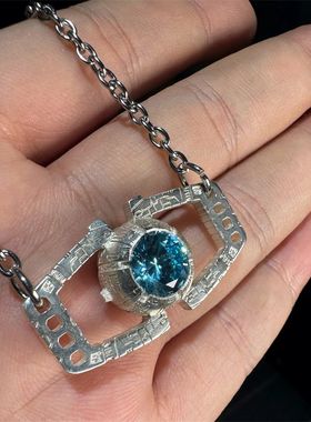 新品能源宝领导模块手工吊坠项链小众时尚个性潮流高级感原创设计