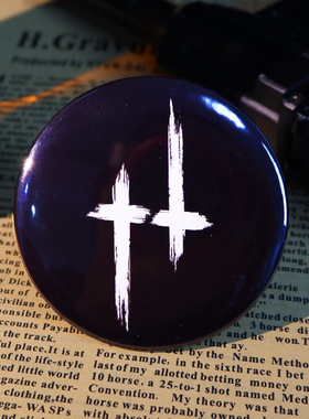 猎杀对决游戏标志胸章,Hunt Showdown周边书包徽章挂饰