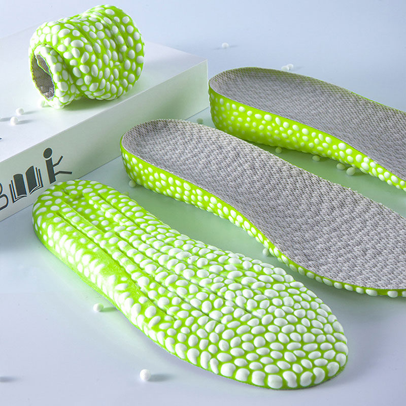 부스트 강화 깔창 JURCHEN 팝콘 스포츠 충격 흡수 내부 강화 깔창 보이지 않는 피곤하지 않은 발 완전 패딩 남성