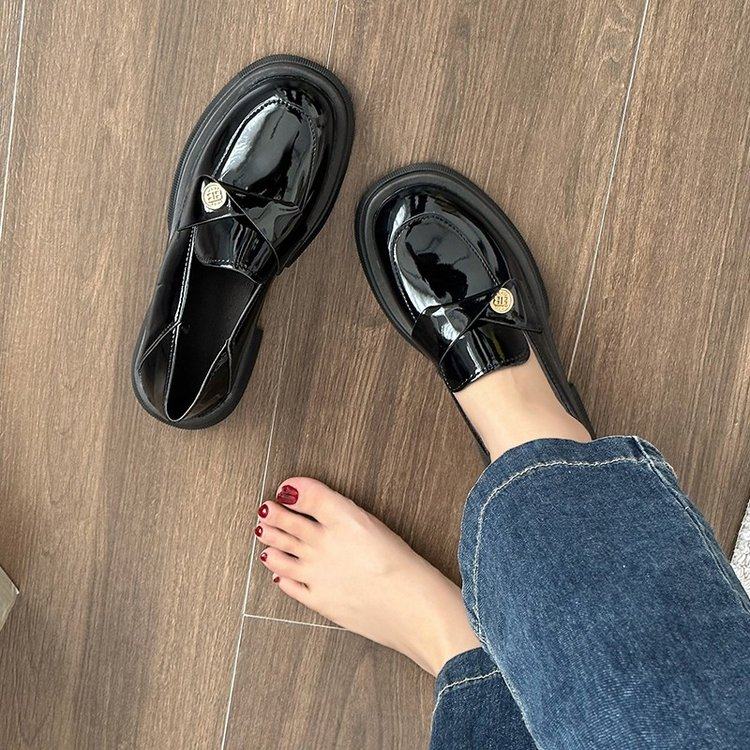 乐福鞋女2025年新款小皮鞋英伦风学院风超软一脚蹬豆豆鞋单鞋女,女鞋,乐福鞋（豆豆鞋）,淘宝优惠券,粉丝福利购,淘宝优惠卷