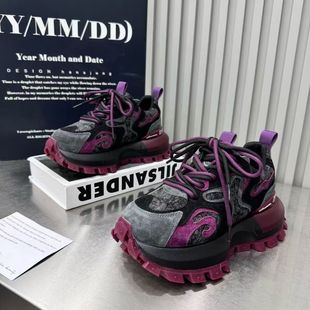 老爹鞋 2025秋冬季 厚底防滑休闲轻便阿甘运动鞋 透气百搭时尚 女 新款