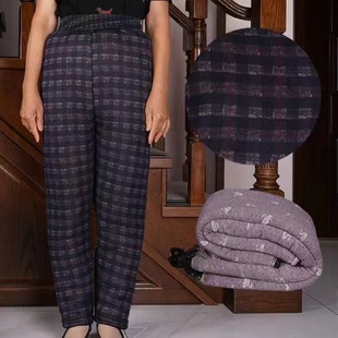 冬装 老人特体加肥加大200斤胖婆婆棉裤 老太太高腰保暖加肥女棉裤