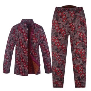 外穿宽松老太太驼绒棉服时尚 老人冬季 睡衣女奶奶加厚保暖棉衣棉裤