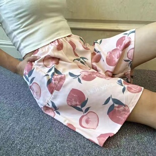 宽松大码 夏季 中年妇女5分裤 阿姨纯棉绸睡裤 200斤 妈妈休闲运动短裤