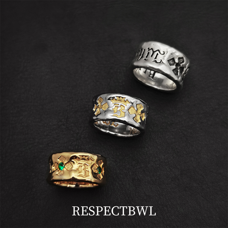 RESPECTBWL脏话限定戒指12MM定制