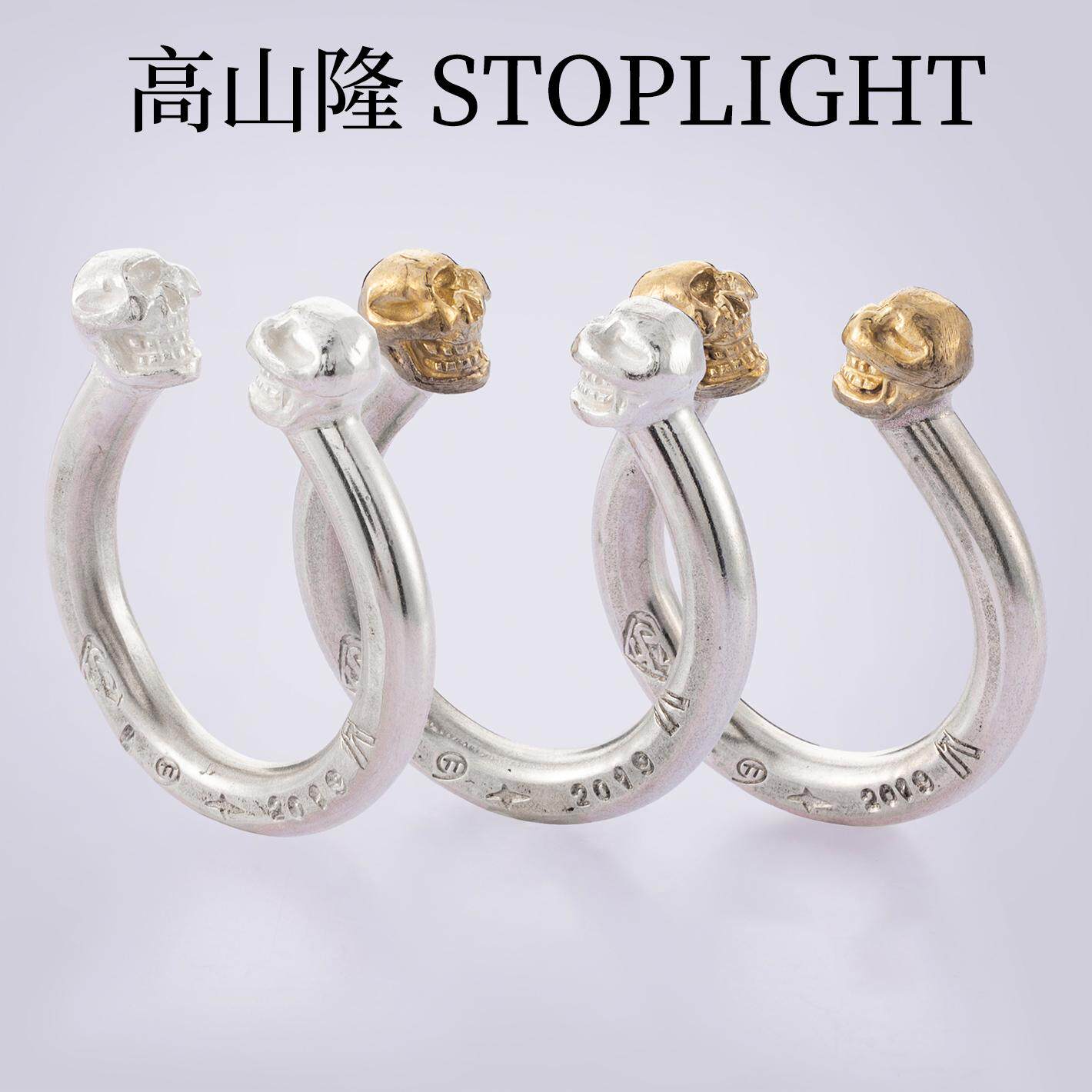 手工做旧潮流个性指环925银复古