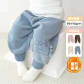 婴儿保暖裤 子 宝宝裤 春秋冬儿童加绒外穿加厚长裤 一岁男童女童冬装