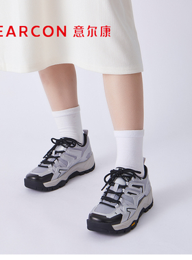 意尔康商场同款休闲鞋女款2024新款户外运动鞋潮酷轻便透气05311