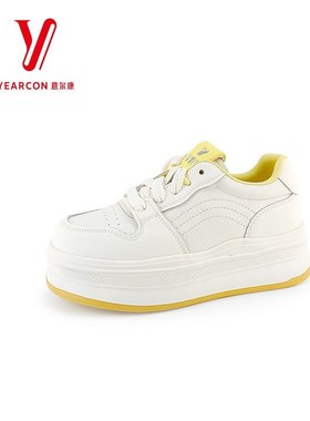 意尔康2025简风小白鞋轻便5571ZD47884Y秋季休闲鞋极新款厚底女鞋