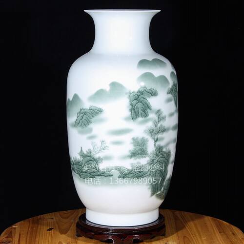 水墨画花瓶价格 水墨画花瓶图片 星期三