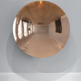 不锈钢凹面镜圆形墙饰亮面立体现代简约背景墙玄关镜客厅装饰镜