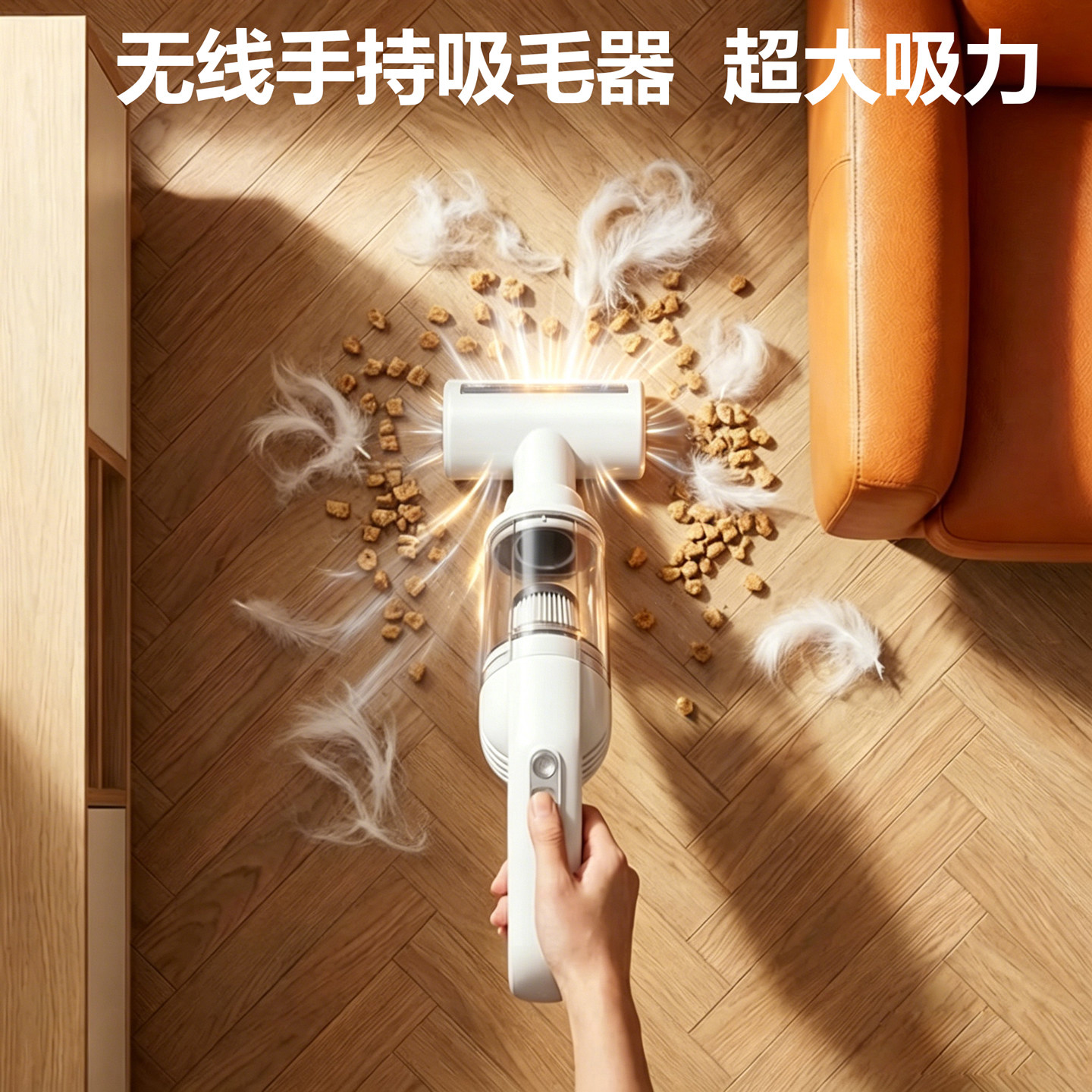 宠物吸毛器沙发地毯床上猫毛清理器狗毛自动吸毛神器除毛用吸尘器