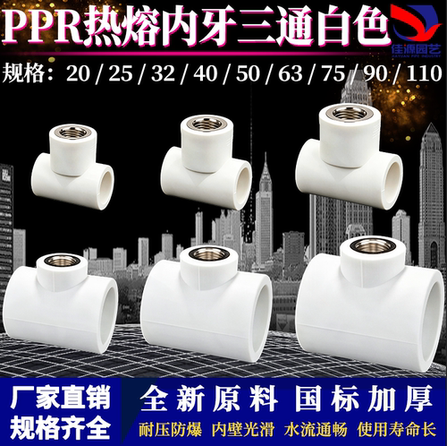 PPR热熔内牙三通变径接头