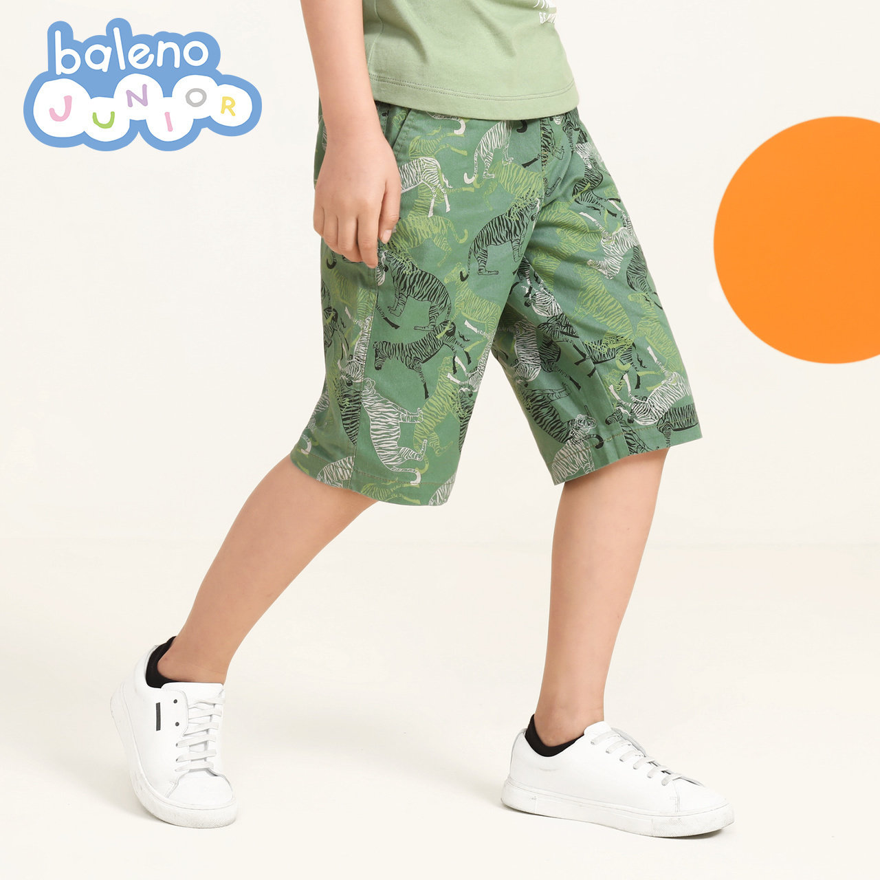 班尼路童装夏季帅气卡通印花儿童短裤针织腰头男童休闲中大童棉裤