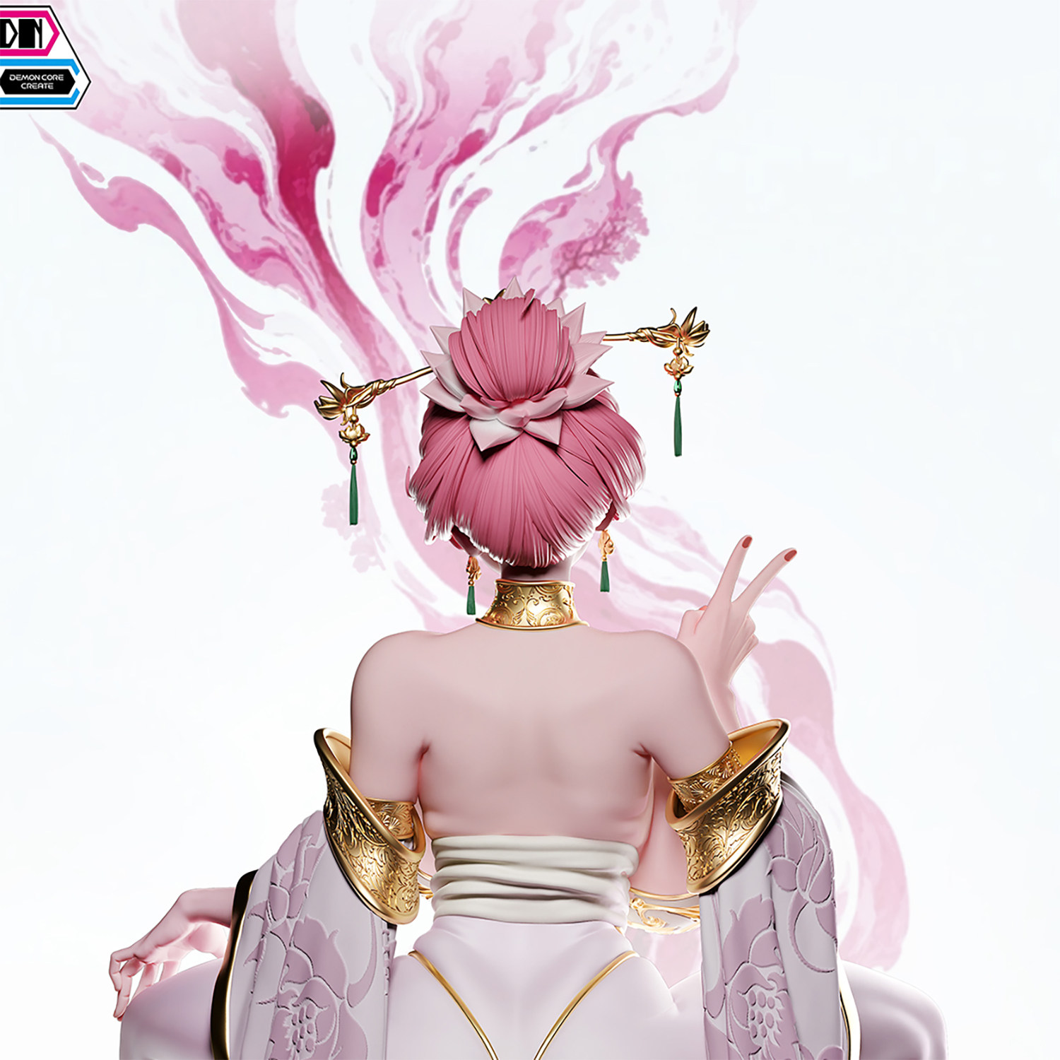 蚊子 代购定金 合欢宗 丹道炉鼎 爱莲师姐 Demon Core 手办女雕像 - 实物图