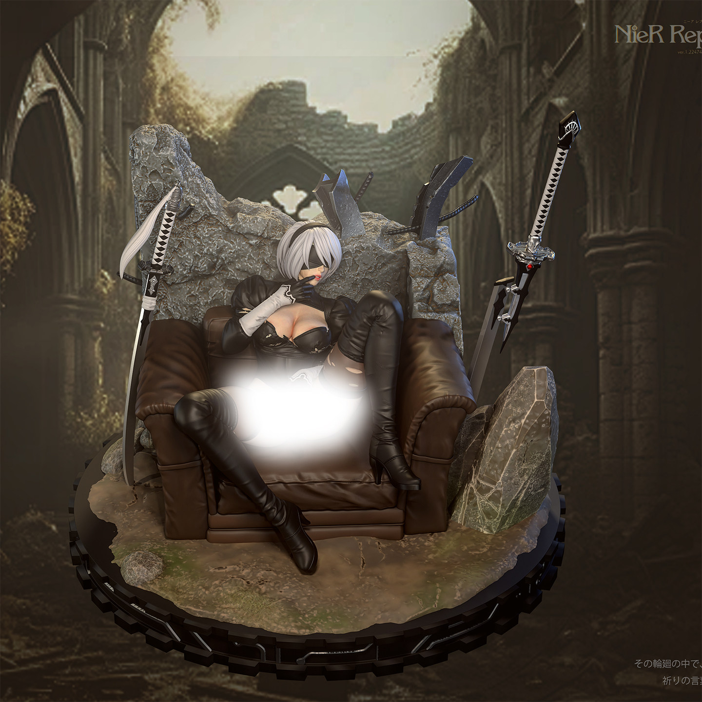 【蚊子模玩】代购定金 2B 尼尔 机械纪元 The Space 手办女雕像