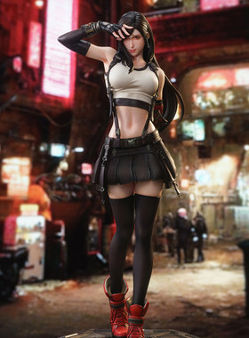 【蚊子模玩】蒂法手办女雕像