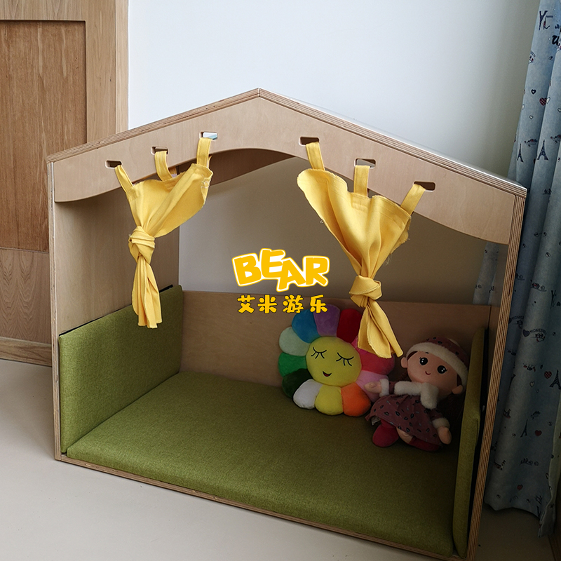 儿童阅读区宝宝软体小屋私密小屋游戏屋幼儿园活动区角小房子屋FY