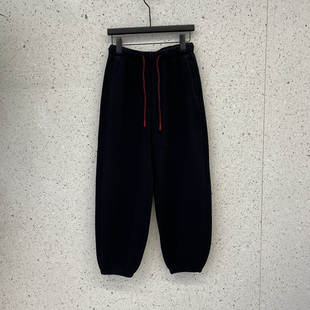 卫裤 多色时髦抽绳松紧腰加绒加厚束脚休闲裤 女宽松显瘦运动裤