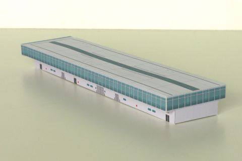 登机码头建筑纸模民航diy手工