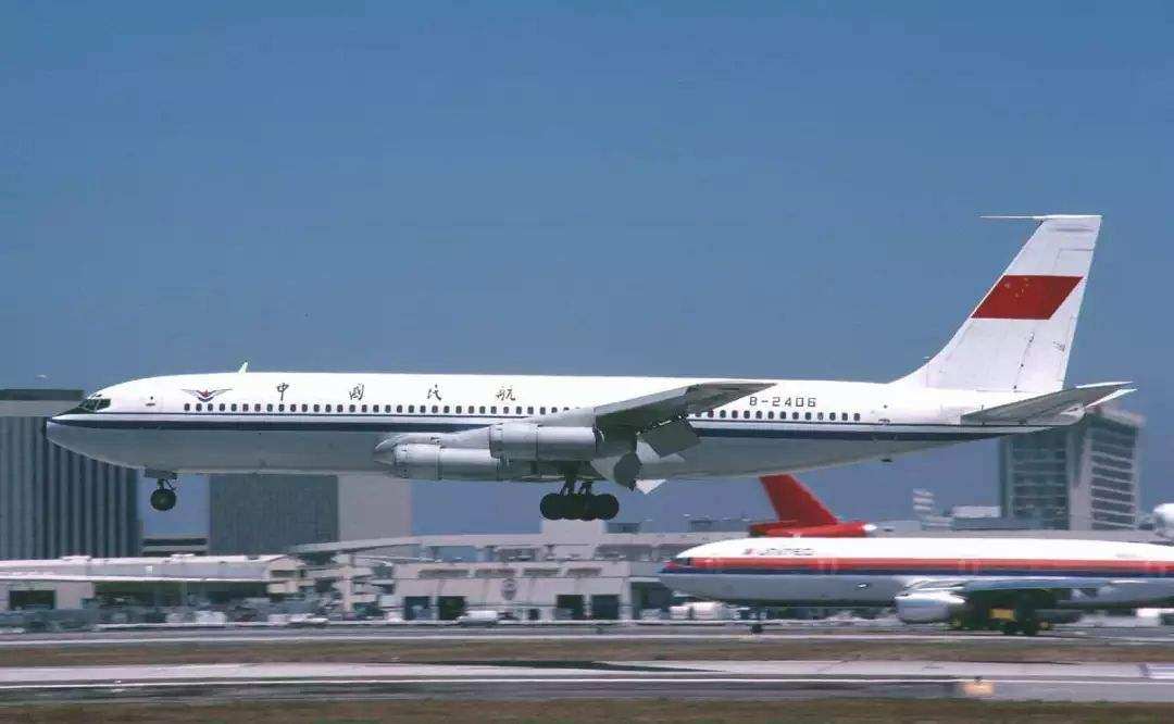 匹格中国国际航空caac中国民航波音707客机3d纸模diy手工客机模型