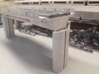 Железнодорожный мост - бумажная форма (без автомобиля)